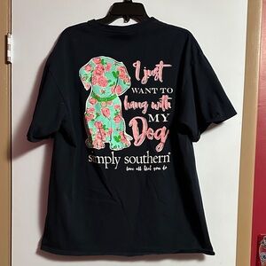Simply Southern Navy Dog Graphic Tee